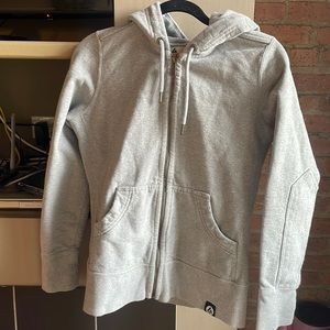 American Giant Classic Full Zip Hoodie, Gray Heather, M, UEC